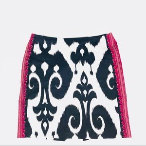 White House black market printed skirt